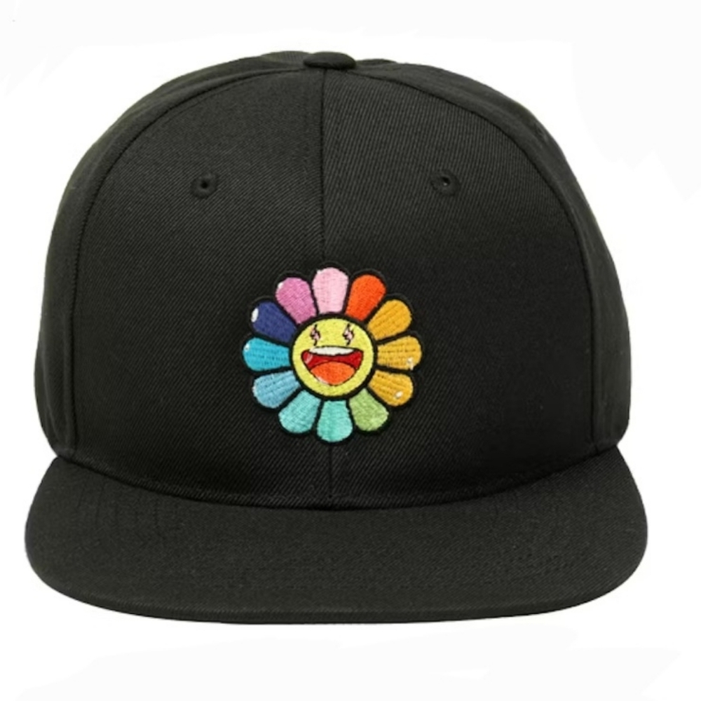 NWOT Takashi Murakami x J Balvin Rainbow Flower Hat OS